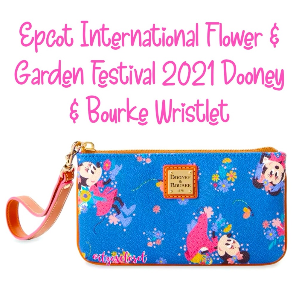 Epcot International Flower & Garden Festival 2021 Dooney & Bourke Wristlet NWT